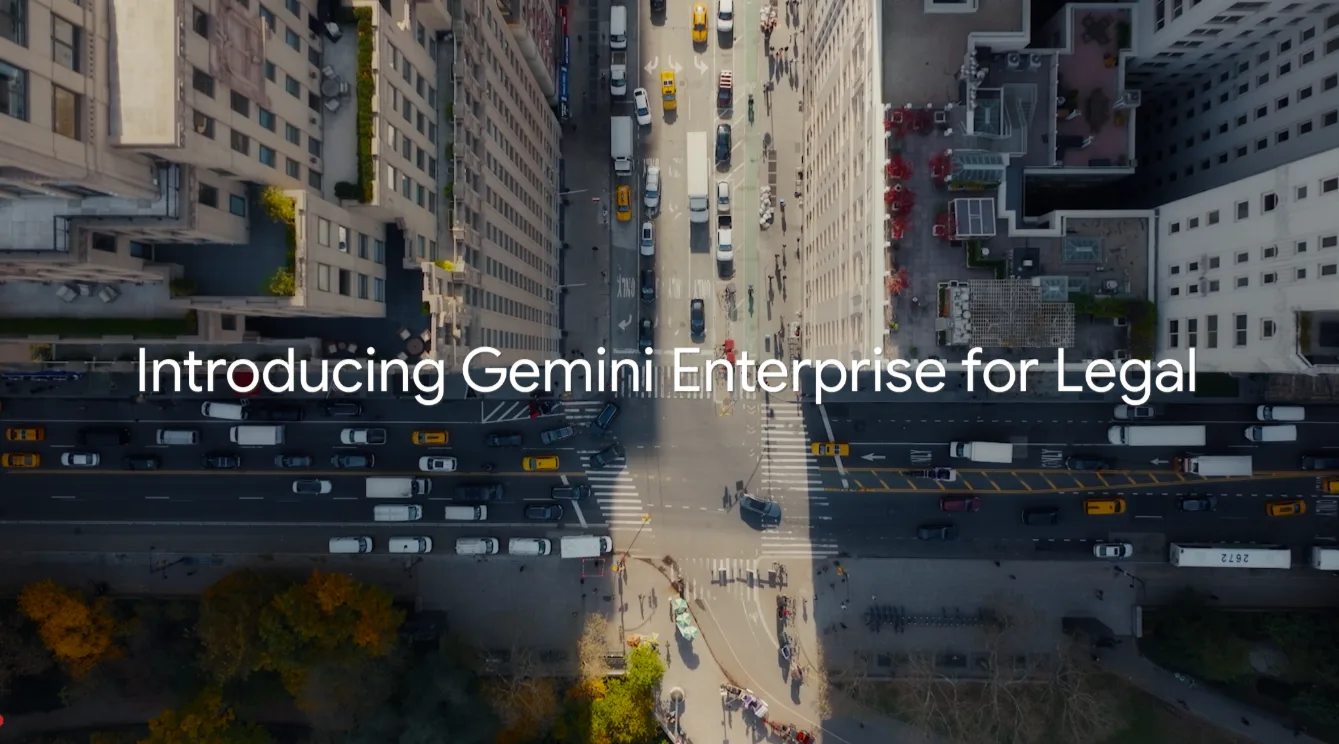 Autentisk produktvy från Gemini Enterprise for Legal